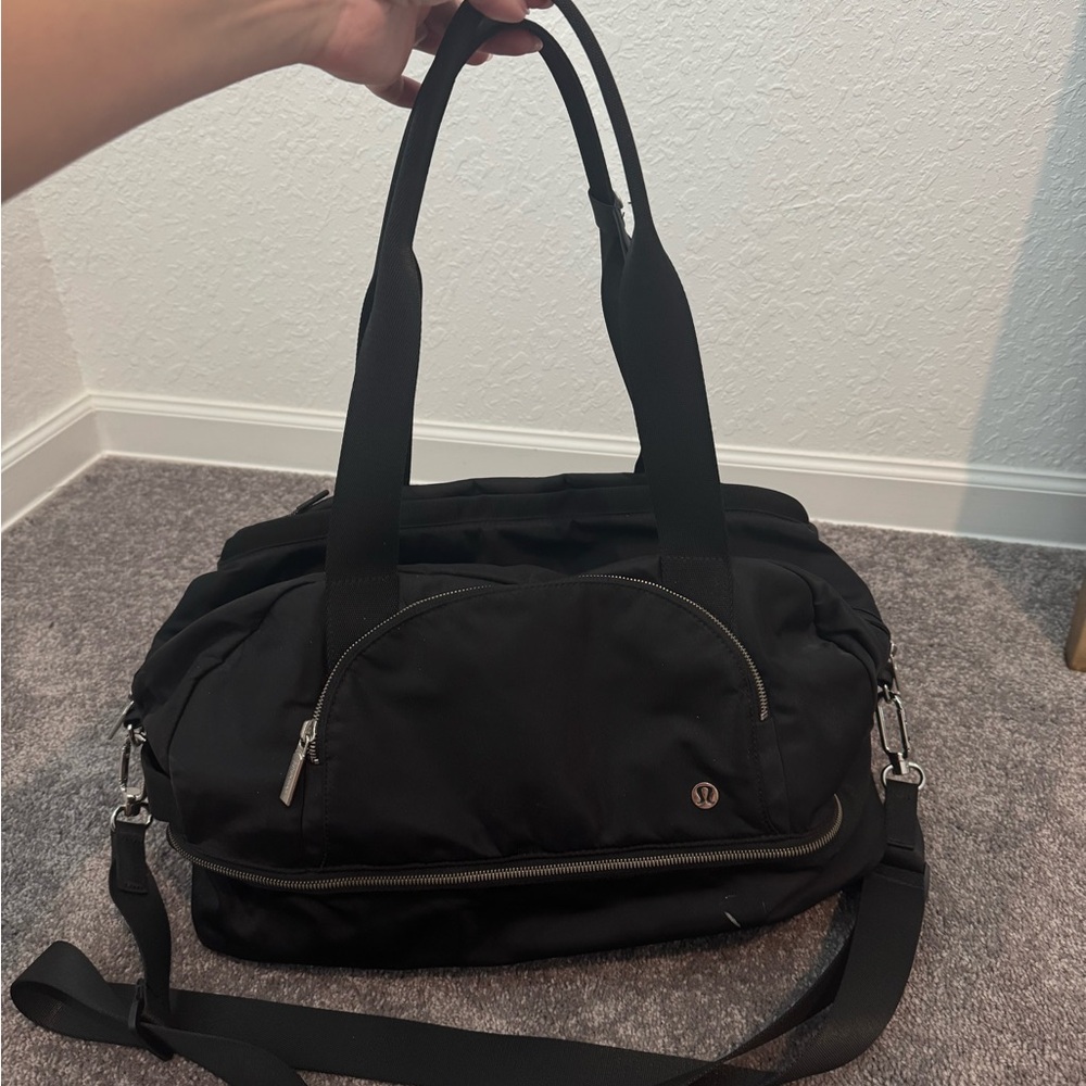 lululemon Black Duffel Bag